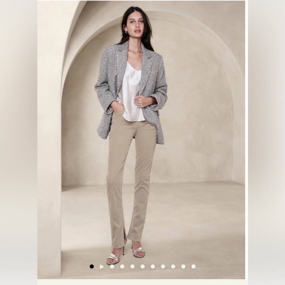 NWT Banana Republic The Slim Velvet Stiletto Jean Size 30
